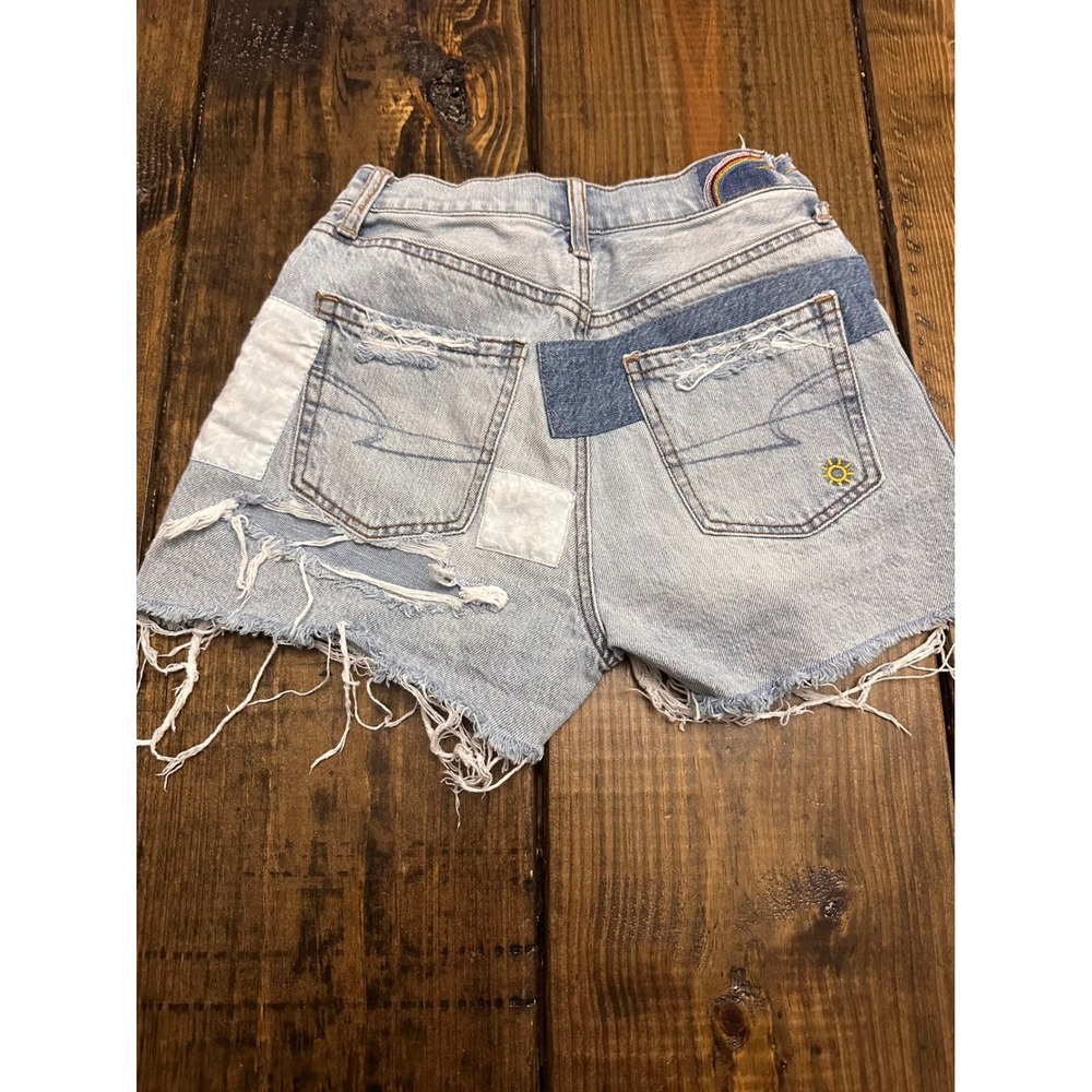 American Eagle Pride Patchwork Distressed High Ri… - image 3